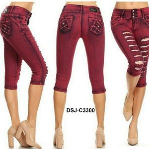 C3300 Colombian Design Push Up Levanta Cola Capri.